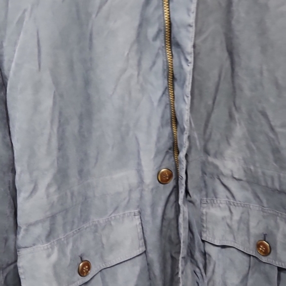 L.L. Bean Blue Polyester Nylon Coat Jacket - Picture 3 of 14